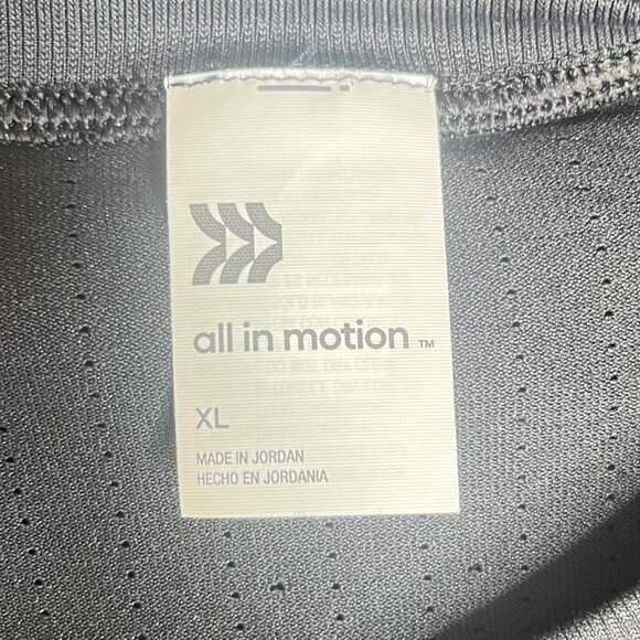 All In Motion Mesh Seamless Tank Top Semi Fit Activewear Black Size XL - Picture 6 of 11